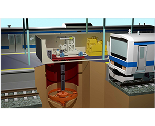超低空頭場所打ち杭工法
